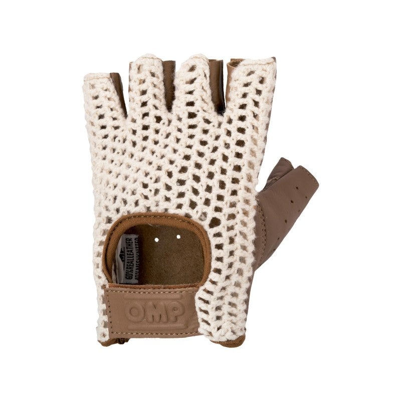 OMP Tazio Vintage Glove – Cream/Brown Leather | Size Medium