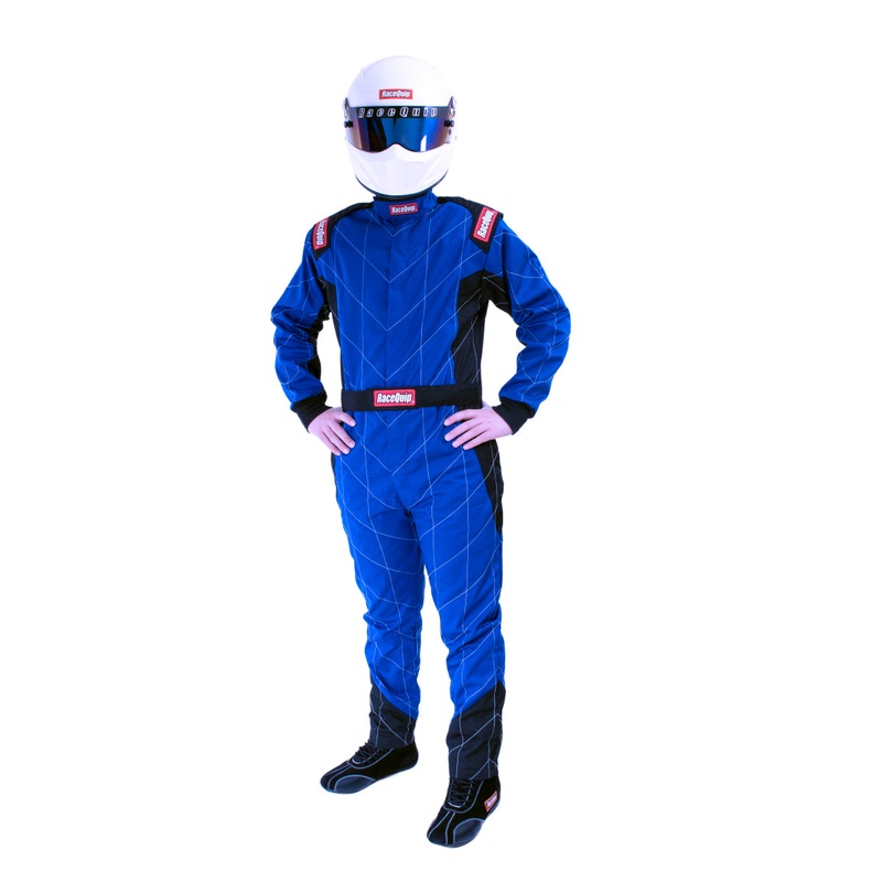 RaceQuip Blue Chevron-1 Suit – SFI-1 Large