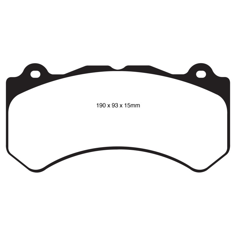 EBC 16+ Cadillac ATS-V 3.6 Twin Turbo Redstuff Front Brake Pads