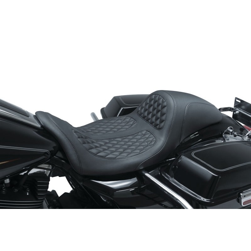 Mustang 08-21 Harley Electra Glide,Rd Glide,Rd King ,Str Glide Hightail Fastback 1PC Seat – Black