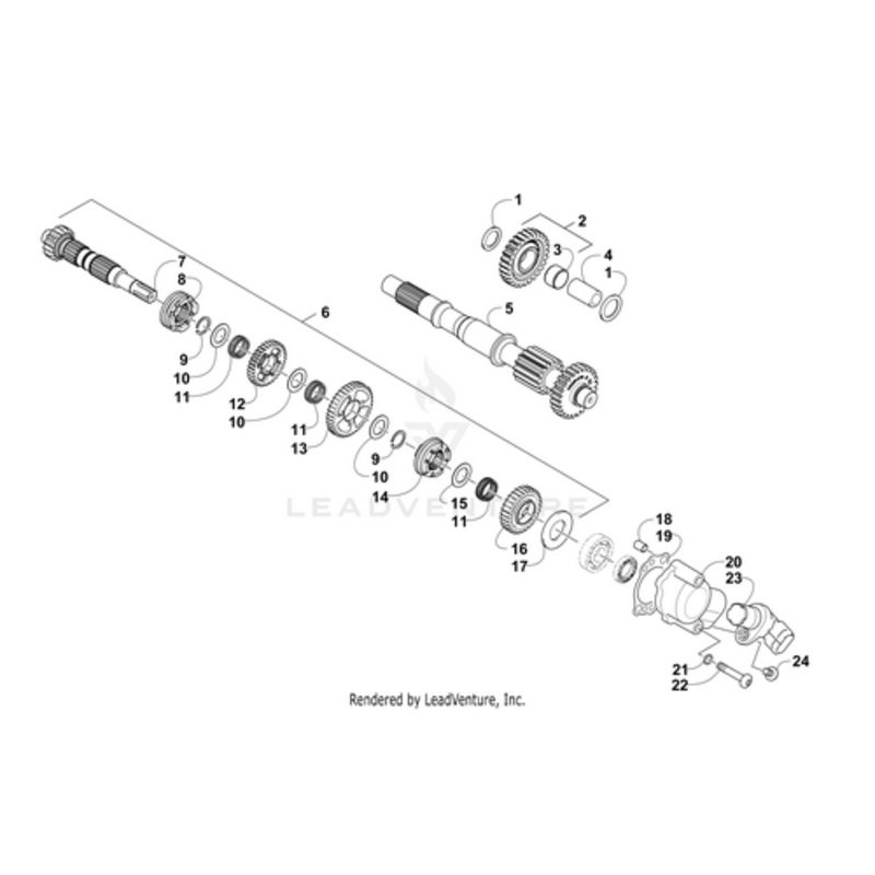 Reverse-Idler Shaft by Arctic Cat