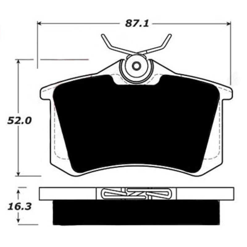Porterfield Brake Pads for 2006 VOLKSWAGEN GOLF TDI 1.9L Turbodiesel