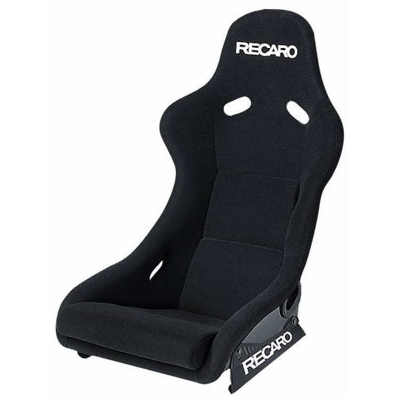 Recaro Pole Position – Velour Black Bolster / Velour Black Insert / White Logo