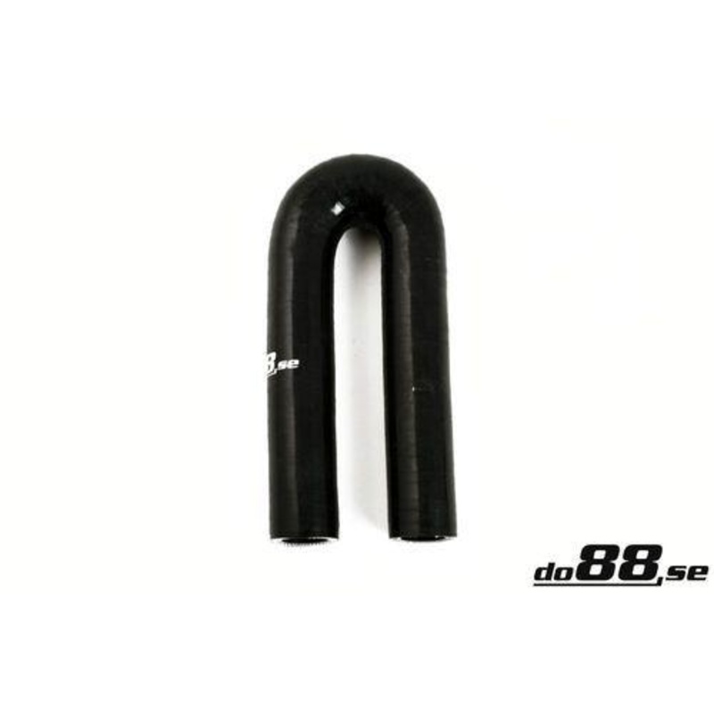 Silicone Hose Black 180 degree 0,43” (11mm)