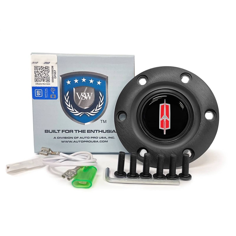 VSW S6 | Oldsmobile Rocket I Emblem, 1960-80 | Black Horn Button | STE1069BLK