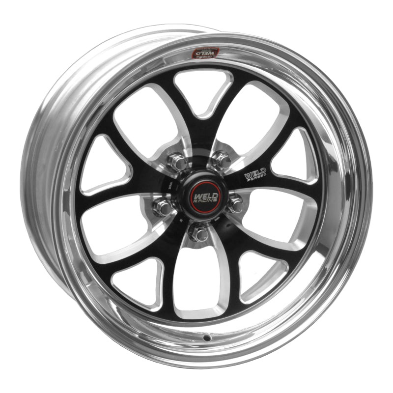 Weld S76 17×10.5 / 5×4.5 BP / 7.9in. BS Black Wheel (Low Pad) – Non-Beadlock