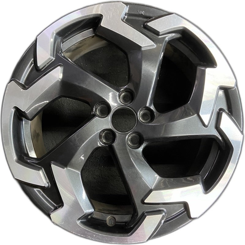 18″ XV CROSSTREK 19-20 18×7 alloy w/machined face gasoline grooved spoke end black inlay Original OEM Wheel Rim