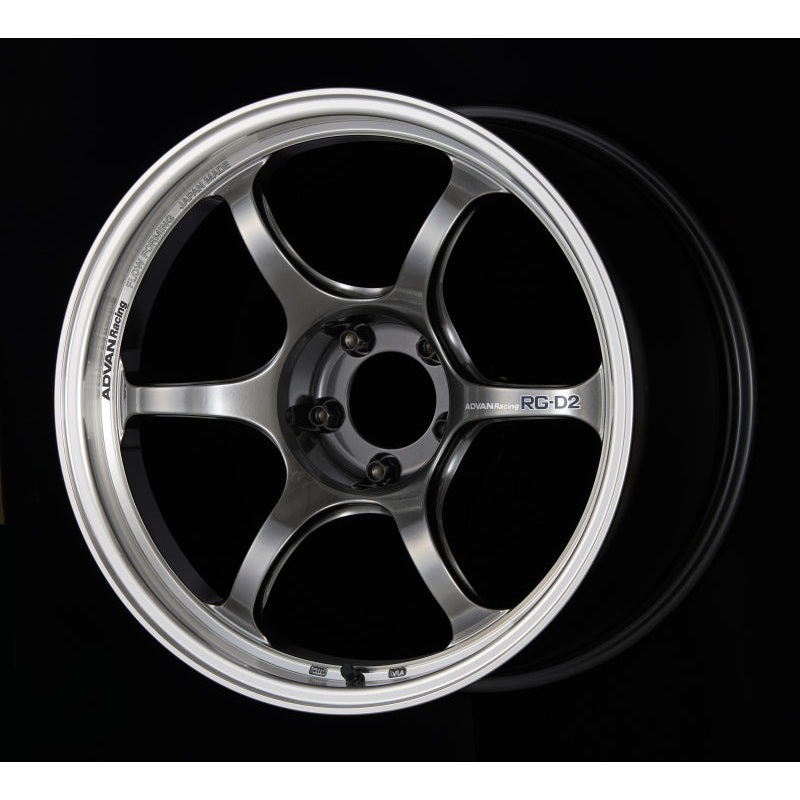Advan RG-D2 16×7.0 +31 4-100 Machining & Racing Hyper Black Wheel