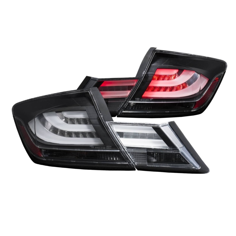 Anzo 2013-2015 Honda Civic 4DR Led Tail Lights Black