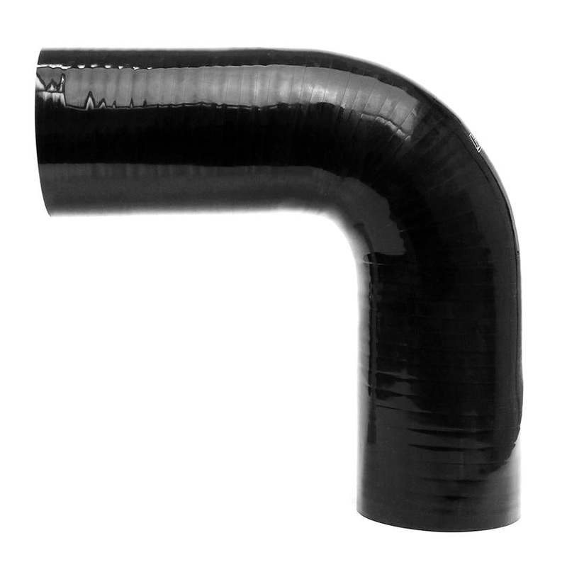 HPS 1-1/2″ 4-ply Reinforced Silicone 90 Degree Elbow Hose | Universal (HTSEC90-150-BLK)