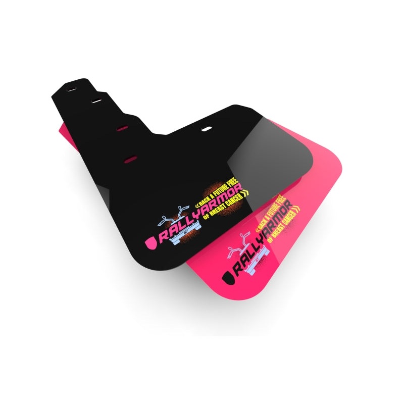 Rally Armor [18-25 Corolla Hatchback] Pink Mud Flap BCE Logo | MF67-BCE24-PK-BLK