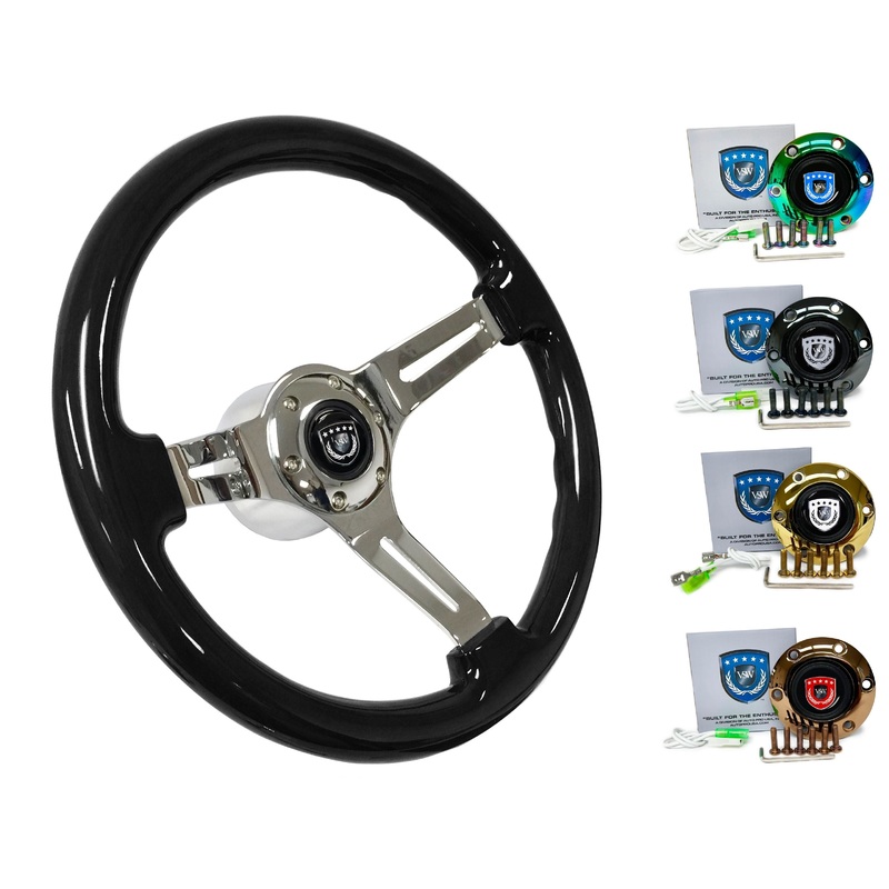1987 BMW 6 Series Steering Wheel Kit | Black Ash Wood | ST3072