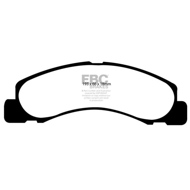 EBC 00-02 Ford Excursion 5.4 2WD Greenstuff Front Brake Pads
