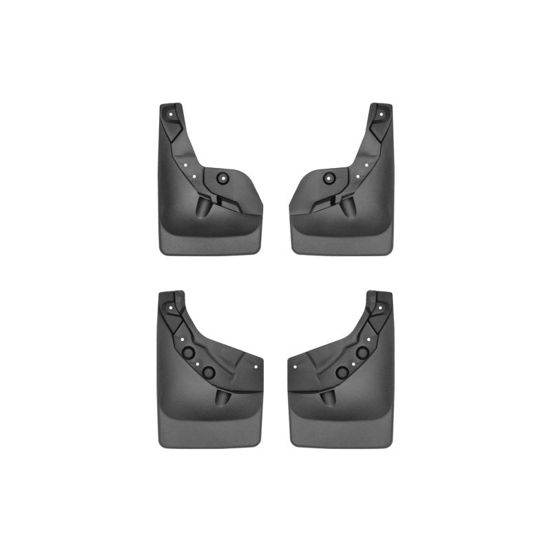 WeatherTech 24-25 Toyota Tacoma w/Fender Flares Front & Rear No Drill MudFlaps – Black