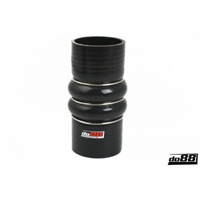 Silicone Hose Black 2-Humps 2,375” (60mm)