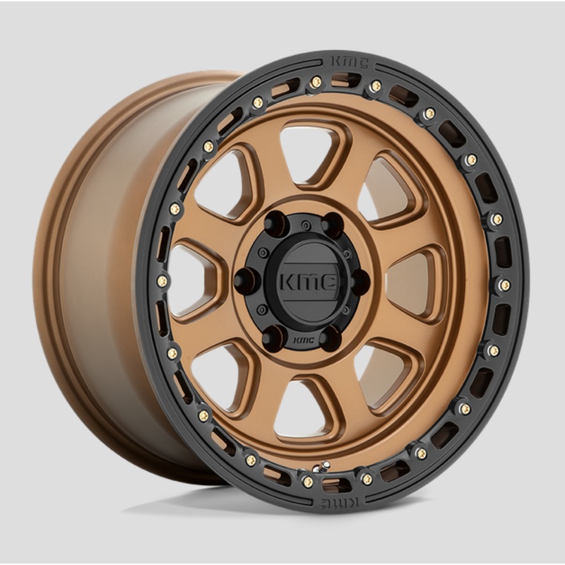 20×9.0 KMC Chase KM548 Matte Bronze w/Black Lip