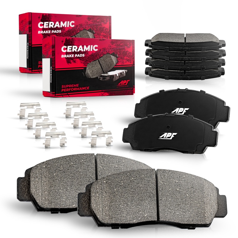 APF Full Ceramic Carbon Fiber Brake Pads Set for 2001-2002 Toyota Sequoia