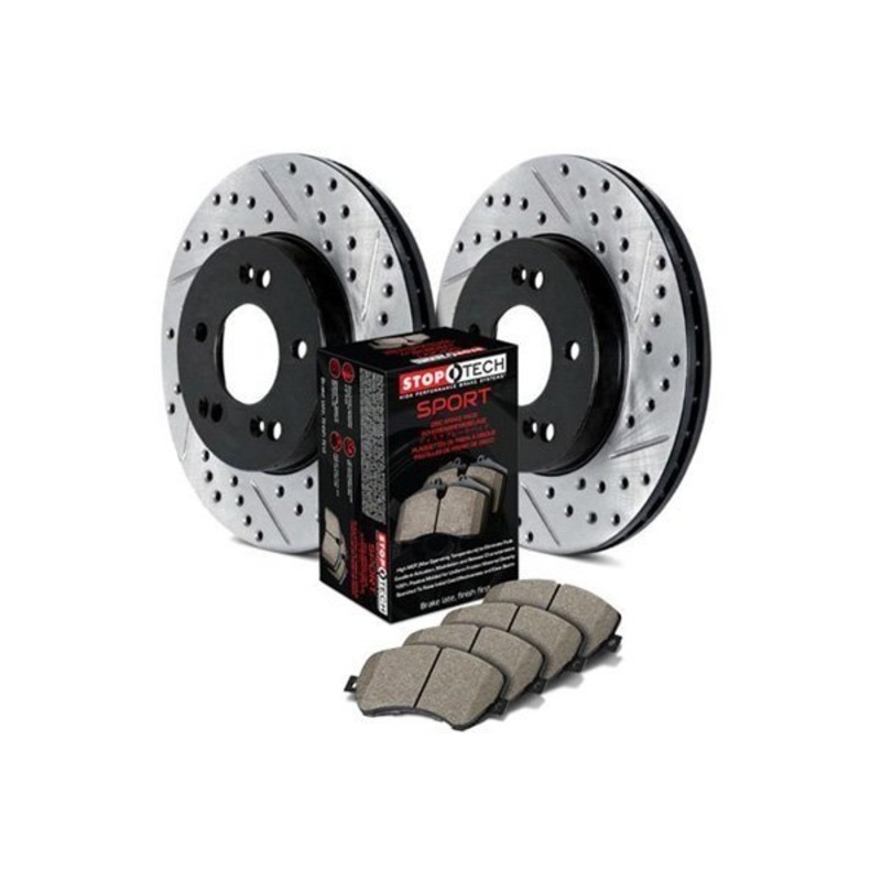 StopTech 07-09 Toyota Tundra Four Wheel Drilled & Slotted Sport Brake Kit