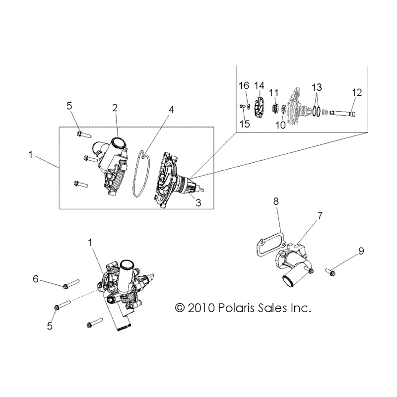 Waterpump Assembly by Polaris