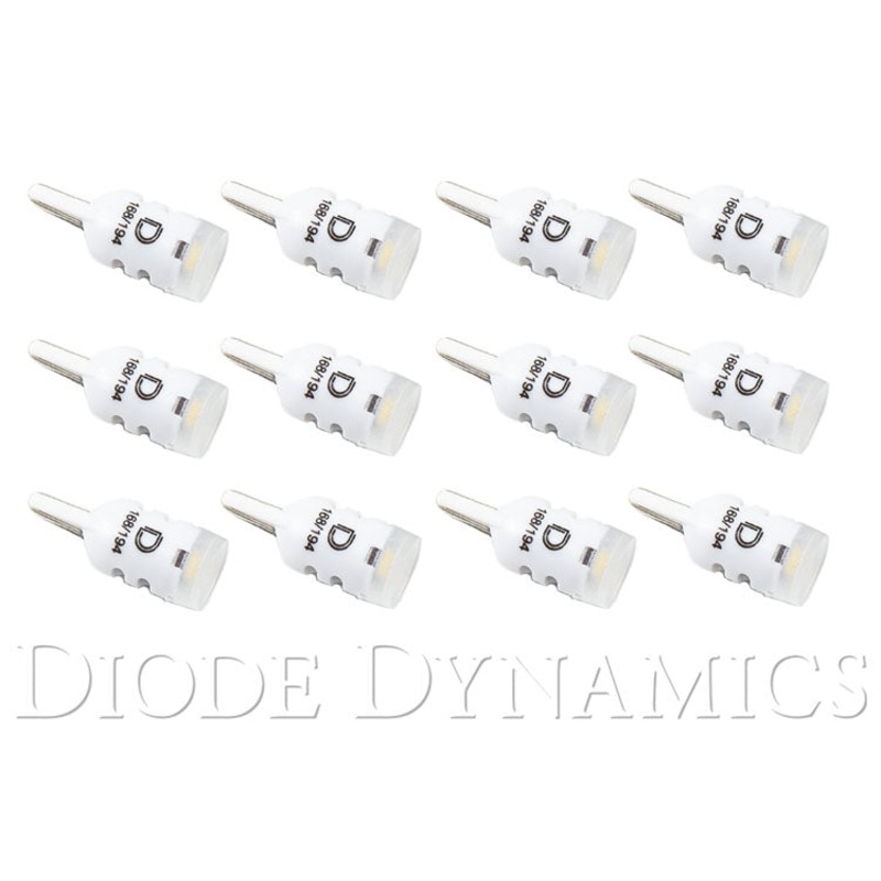 194 LED Bulb HP3 LED Pure White Set of 12 Diode Dynamics