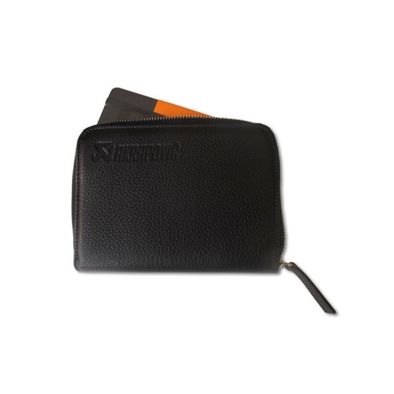 Akrapovic Leather Zip Notebook (S) black