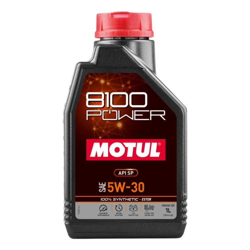 Motul 8100-Power 5W30 Engine Oil | 16-22+ Civic, 23+ Integra