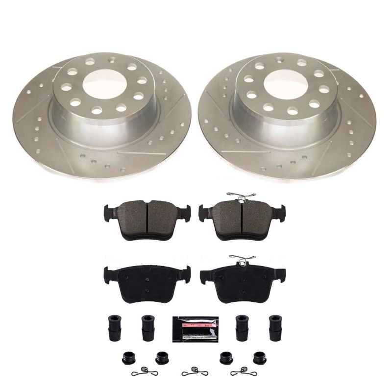 PowerStop Power Stop 2019 Volkswagen Jetta Rear Z23 Evolution Sport Brake Kit