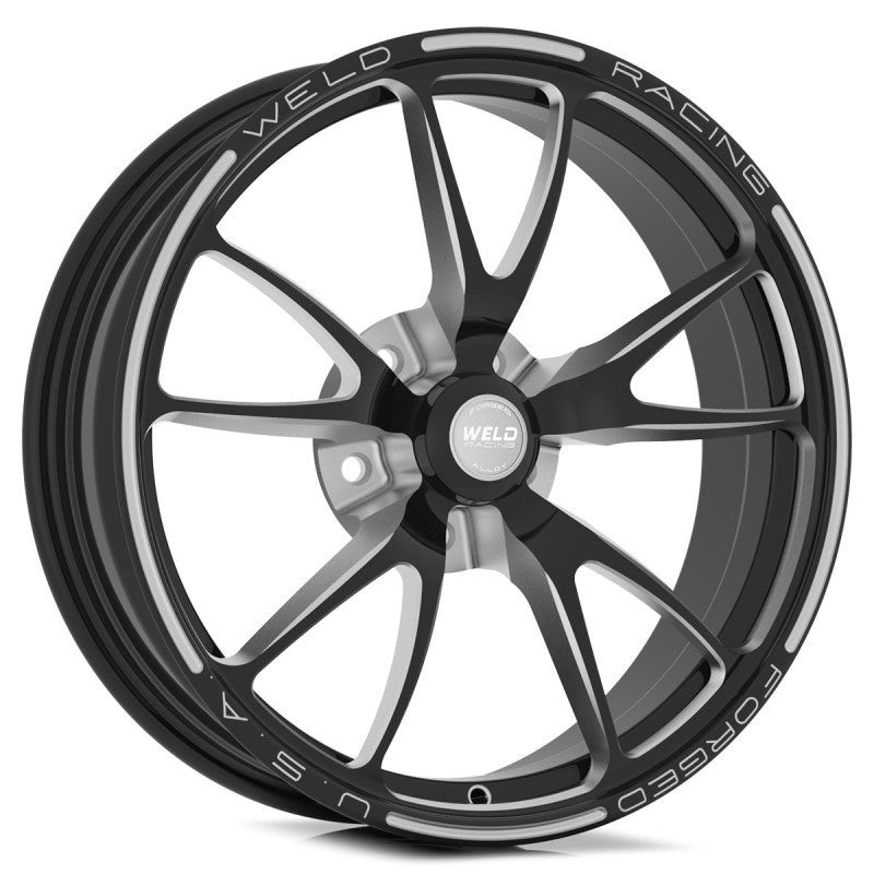 Weld Full Throttle 1-Piece 17×2.25 / Anglia Spindle MT / 1.13in. BS Black Wheel – Non-Beadlock