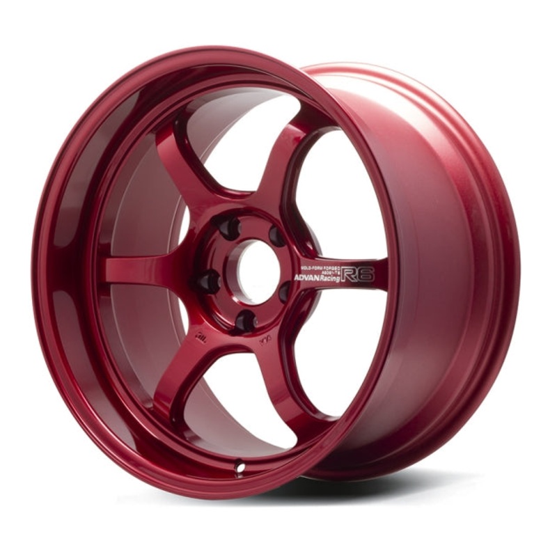 Advan Racing R6 Wheel – 18×12.0 +25 | 5×114.3 | Racing Candy Red