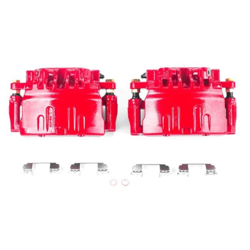 Power Stop 03-07 Cadillac CTS Front Red Calipers w/Brackets – Pair