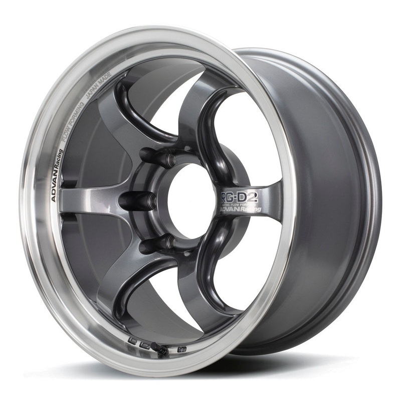 Advan RG-D2 17×8.5 -10 6×139.7 Machining & Racing Gun Metallic (SET)