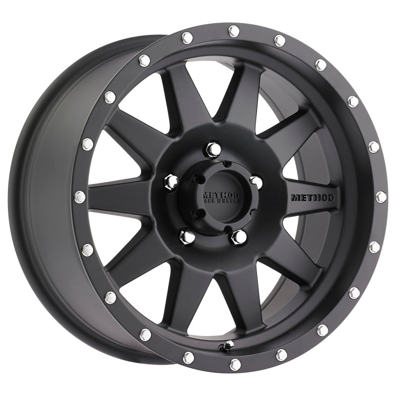Method MR301 The Standard 18×9 -12mm Offset 5×5.5 108mm CB Matte Black Wheel