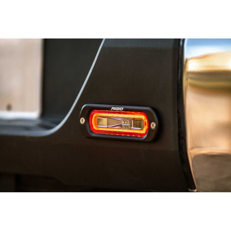 Rigid Industries Rigid SR-L Series LED Light Pod – Red Halo / Flush / Pair (RIG53222)