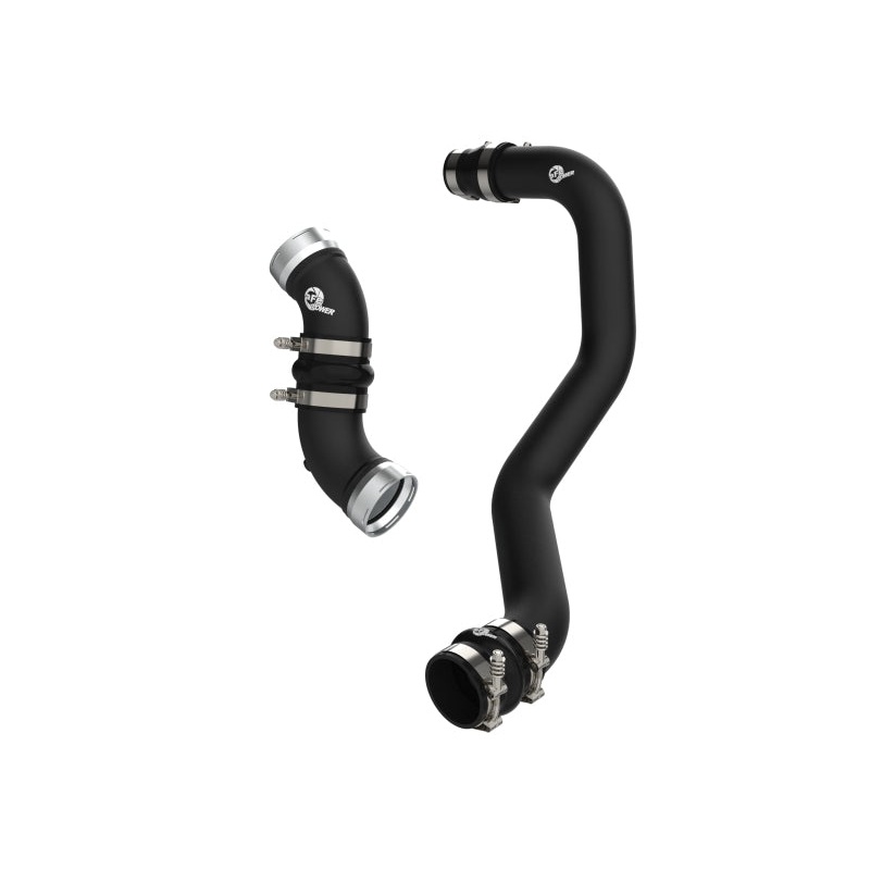 aFe 06-10 GM Diesel Trucks V8 6.6L BladeRunner Aluminum Hot & Cold Charge Pipe Kit – Black