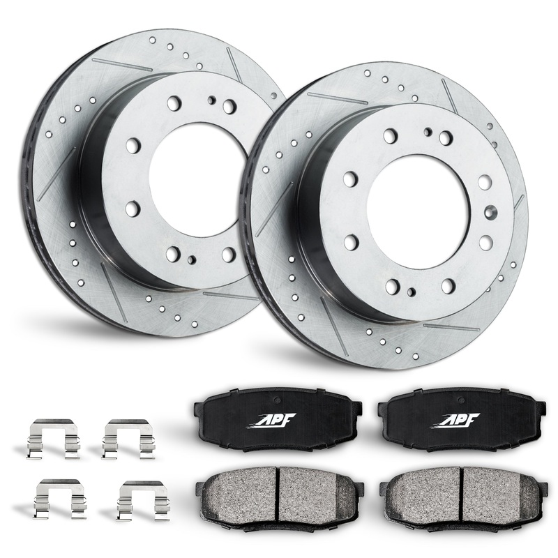 APF Front Brake Kit Rotors and Pads for GMC Savana 4500 2009-2019