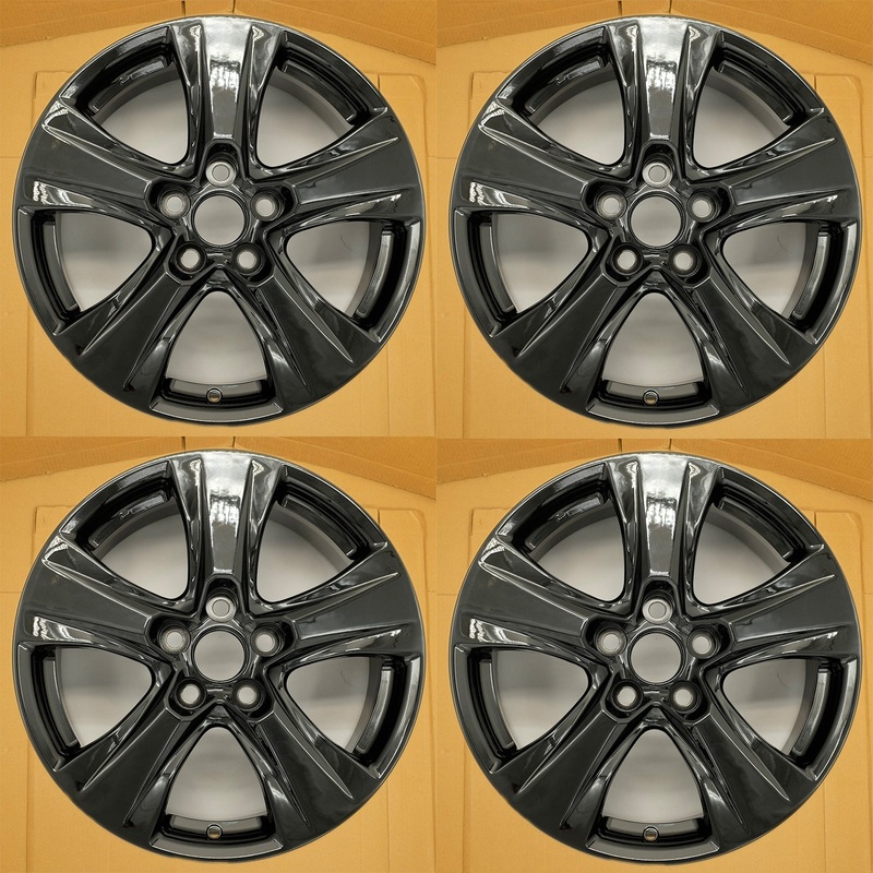 For Toyota RAV4 OEM Design Wheel 17 17×7 2019-2024 GLOSS BLACK Set of 4 Replacement Rim