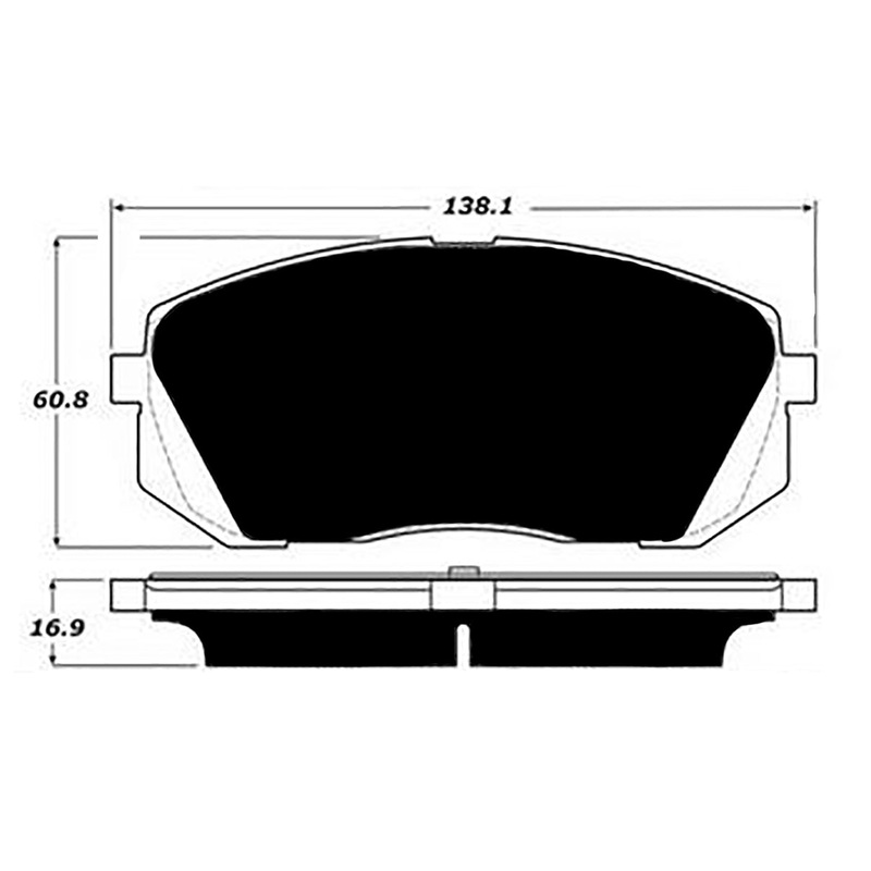 Porterfield Brake Pads for 2018 HYUNDAI ELANTRA GT 1.6L Sport w/305mm FD
