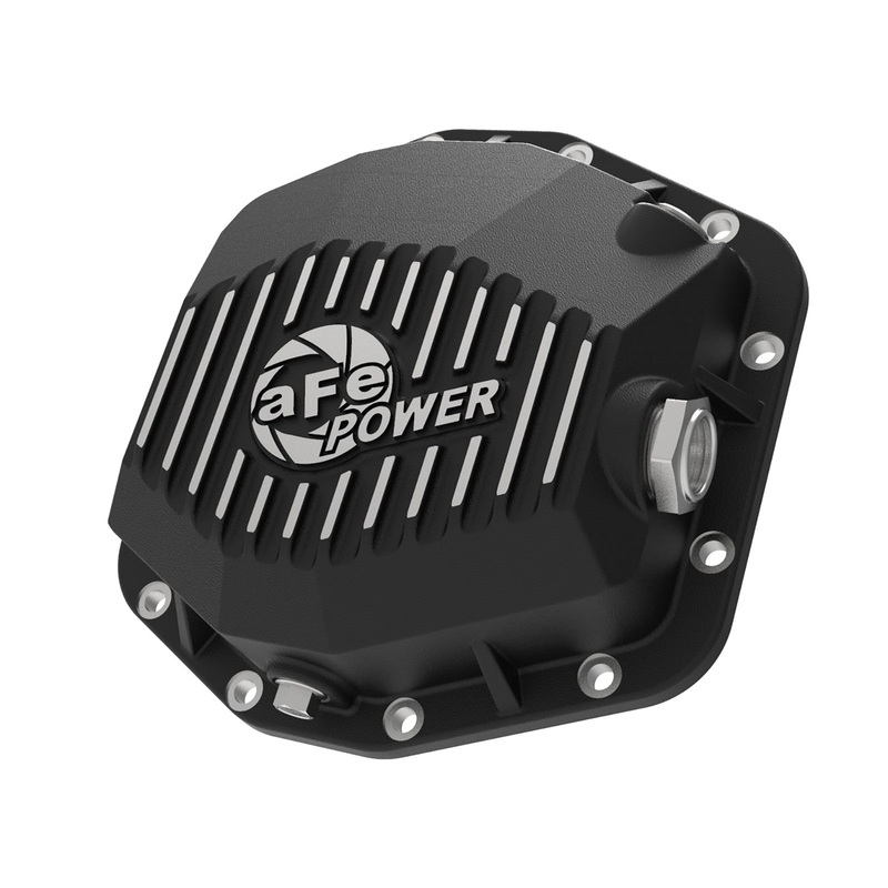 Pro Series Rear Differential Cover Black w/Machined Fins