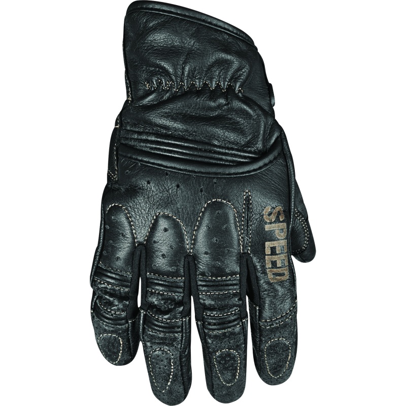 Speed and Strength Rust and Redemption Leather Gloves Black – XL