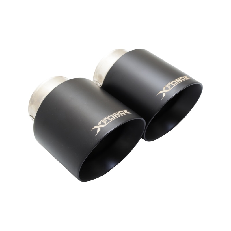 XForce Dual Black Exhaust Tips For Xforce Exhaust – MK6/MK7/MK7.5/MK8/MK8.5 GTI