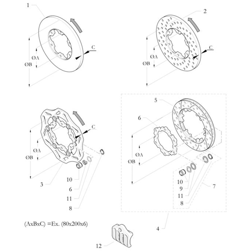 10. 20.0889.06 Birel Brake Disc Bushing D14