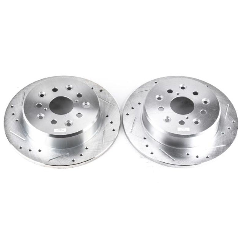 Power Stop 98-05 Lexus GS300 Rear Evolution Drilled & Slotted Rotors – Pair