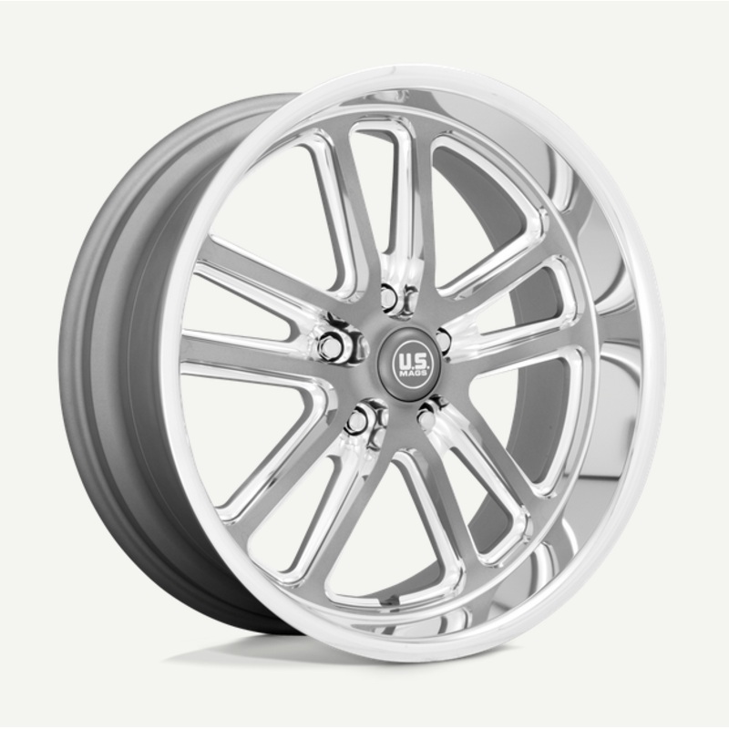 17″ U.S. Mags Bullet U130 Textured Gun Metal w/Milled Edges