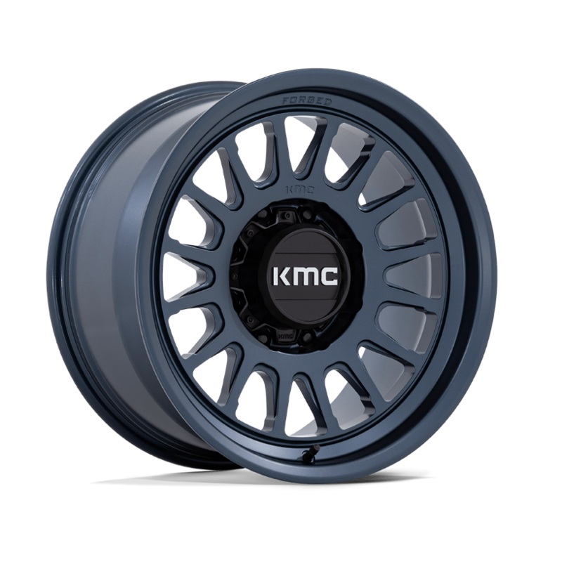17×8.5 KMC Impact Forged Monoblock KM447 Metallic Blue