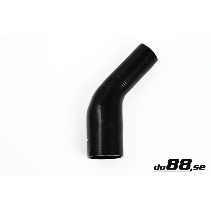 Silicone Hose Black 45 degree 2,25 – 3” (57 – 76mm)