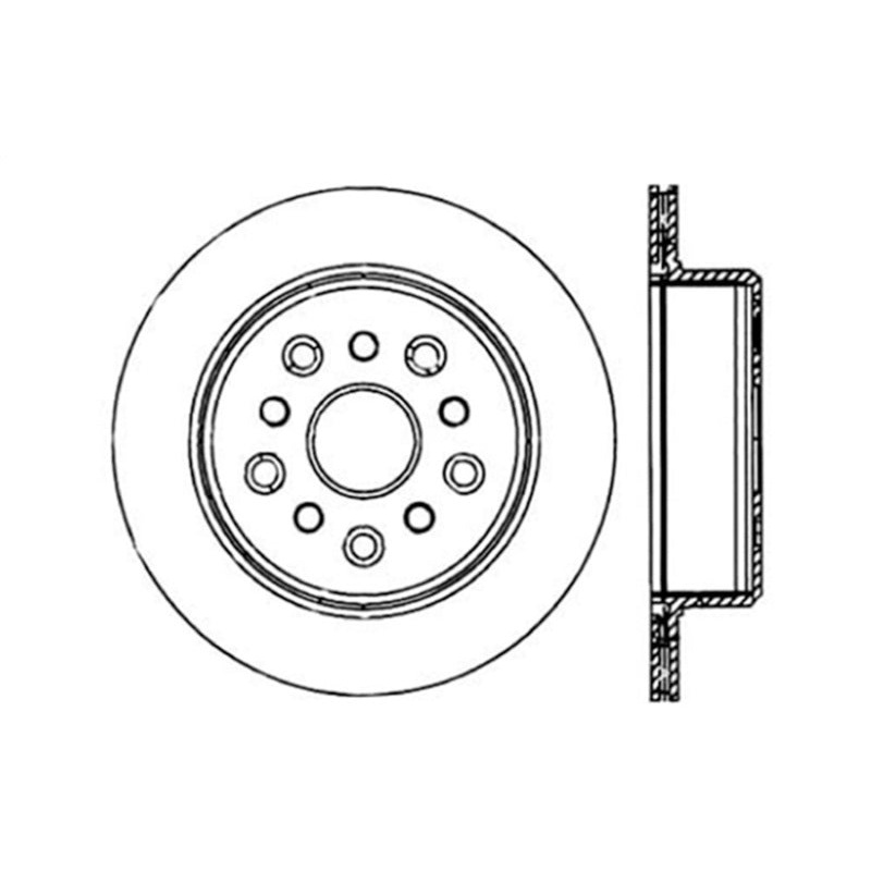 StopTech 93-98 Toyota Supra Turbo Drilled Left Rear Rotor