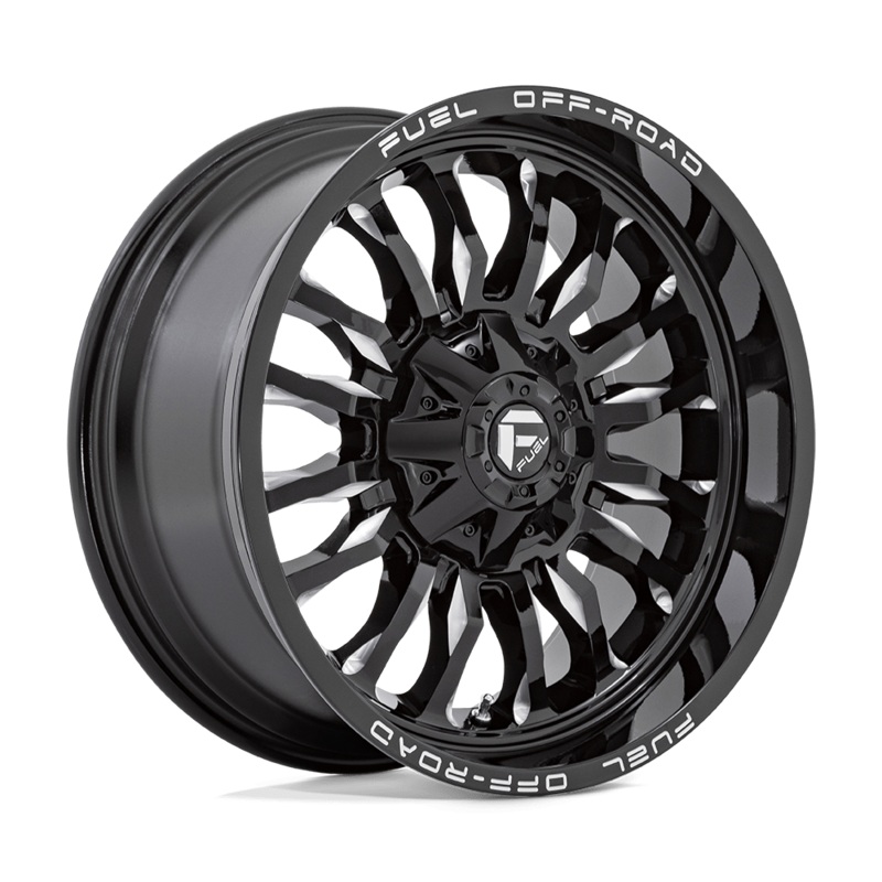 Fuel Wheels D795 ARC 20″ 5×139.7/5×150 Gloss Black Milled