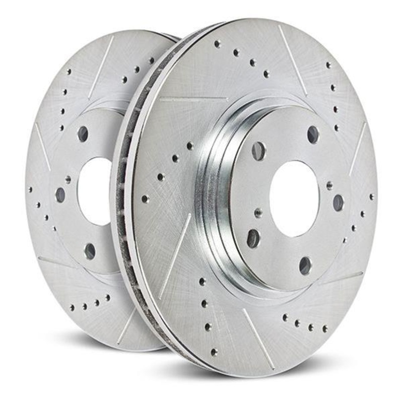 Power Stop Front Evolution Drilled & Slotted Rotors Pair Subaru Forester 2019-21 | JBR1787XPR