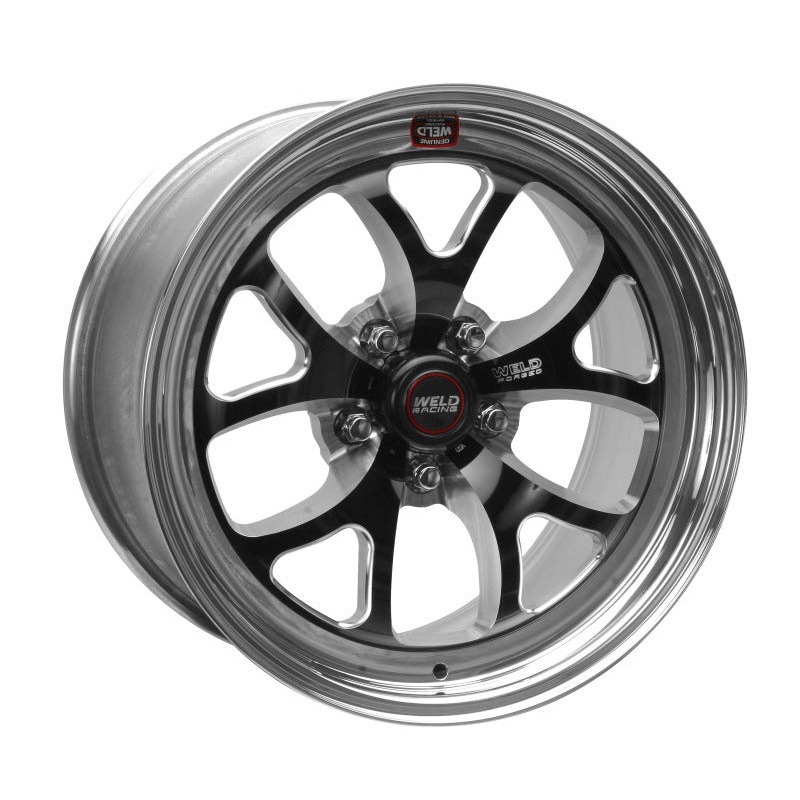 Weld S76 17×8 / 5×4.5 BP / 3.7in. BS Black Wheel (High Pad) – Non-Beadlock