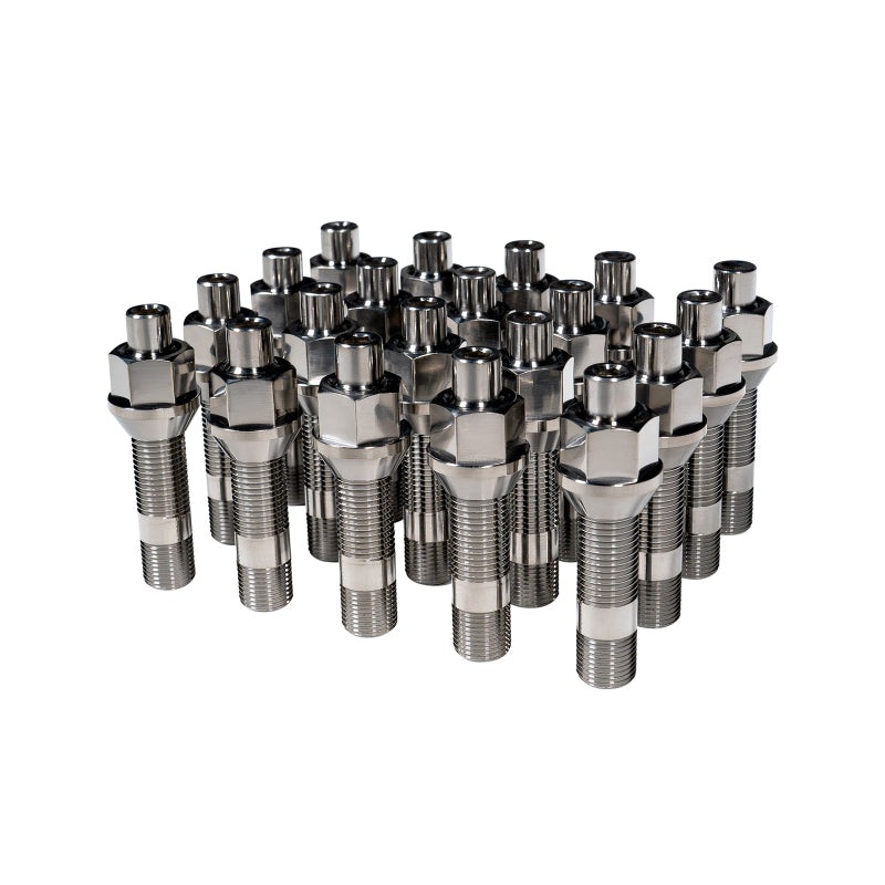 Wheel Mate Titanium Wheel Stud Conversion (Raw Ti) – M14x1.25 to M14x1.5 – 74mm – 60deg Lug Nut